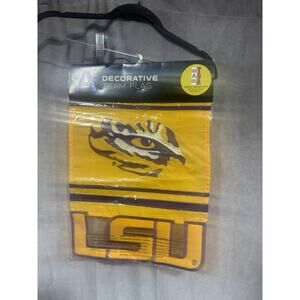 LSU TIGERS GARDEN FLAG BRANd NEW 12.5X18 NCAA